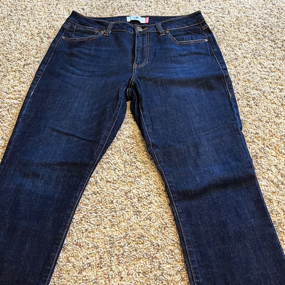 CAbi jeans. Dark wash size 10